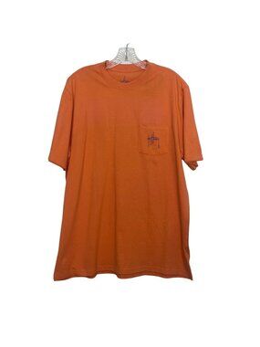 Guy Harvey Pocket Graphic Tee Shirt Realtree Marlin XL Orange New